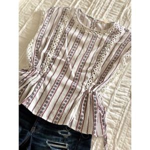 Red White & Blue Blouse